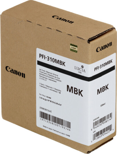 Canon PFI-310 / 2358C001 Matte Black - Blekkpatron Matt svart Canon PFI-310 / 2358C001 Matte Black - Blekkpatron Matt svart