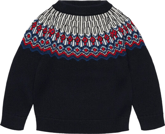 FUB Fair Isle Sweater Navy 90 FUB Fair Isle Sweater Navy 90