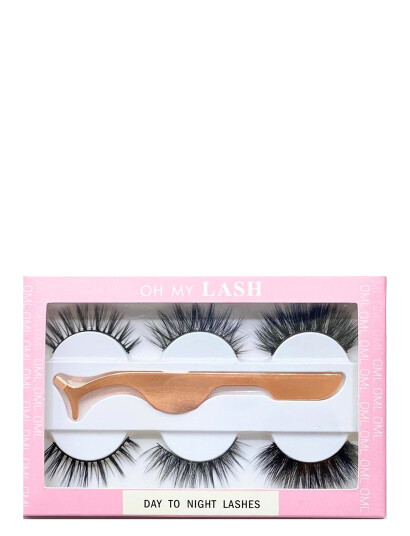 Oh My Lash Oh My Lash Faux Mink Strip Day To Night Set - Black - 6 pcs