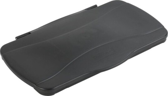 Låg Rubbermaid Slim Jim Sort Pe Lukket Låg Rubbermaid Slim Jim Sort Pe Lukket