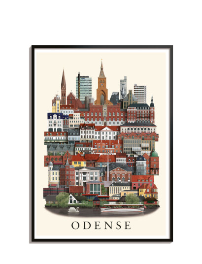 Martin Schwartz Odense Standard Poster - Multi/patterned - 50X70CM Martin Schwartz Odense Standard Poster - Multi/patterned - 50X70CM
