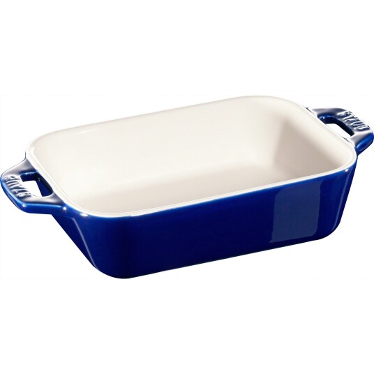 Staub Rektangulær Ildfast Form 14 x 11 cm Blå