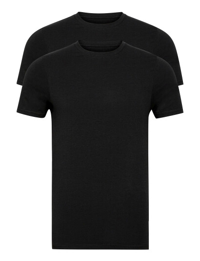 Resteröds Tee 2-Pack Bamboo - Black - XL