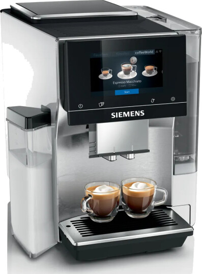 Siemens EQ700 Helautomatisk Espressomaskin med Melkeskummer - Rustfritt Stål Siemens EQ700 Helautomatisk Espressomaskin med Melkeskummer - Rustfritt Stål