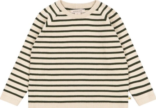 Konges Sløjd Genser Strikk Buma Stripe Verdi Konges Sløjd 3 år (98) Genser Armygrønn Beige Grønn