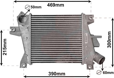 Intercooler VAN WEZEL 13014702
