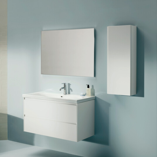 LAUFEN LUA MØBELSETT 80 CM 2 SKUFFER MATT HVIT