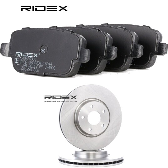 Bremseskiver og klosser RIDEX 3405B1447