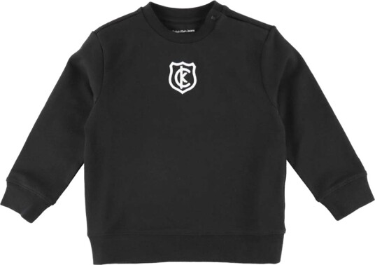 Calvin Klein Collegegenser Våpenskjold Logo Sjokk Svart Calvin Klein 3 år 98 Collegegenser