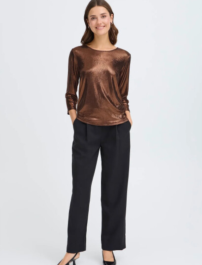 Fransa Frfranny Tee 2 - Brown - S Fransa Frfranny Tee 2 - Brown - S