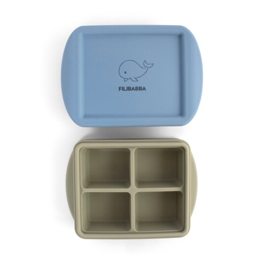 FILIBABBA Ocean Mix Baby Food Freezer Tray 4x65 Ml 2 Pakning