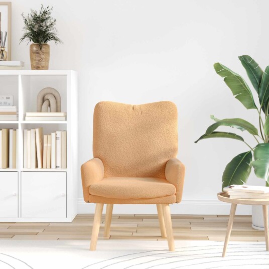  Avslappende stol Beige 63 x 67 x 94 cm stoff