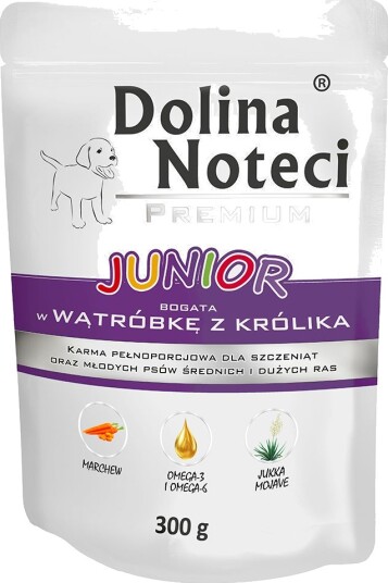 Dolina Noteci Våtfôr Junior Rik På Kaninlever 10 X 300 G