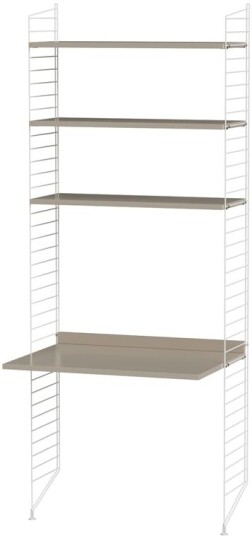 String kontor beige & hvit Kombinasjon A