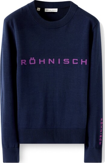 Röhnisch Team Crewneck Blå Golfgenser dame Navy XX Large Röhnisch Team Crewneck Blå Golfgenser dame Navy XX Large
