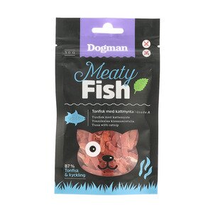 Dogman Kattesnacks Tunfisk Og Kattemynte 30 Gram Dogman Kattesnacks Tunfisk Og Kattemynte 30 Gram
