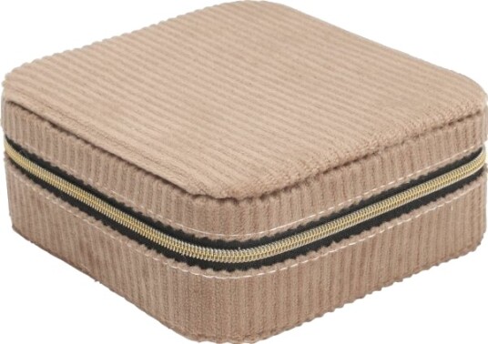 Home Styling Collection Home Styling Collection Smykkeskrin Kordfløyel 12 X 12 X 5 Cm Home Styling Collection Home Styling Collection Smykkeskrin Kordfløyel 12 X 12 X 5 Cm