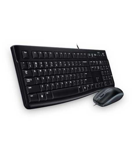 Logitech Desktop MK120 - tastatur- og mussett - Russisk Inn-enhet