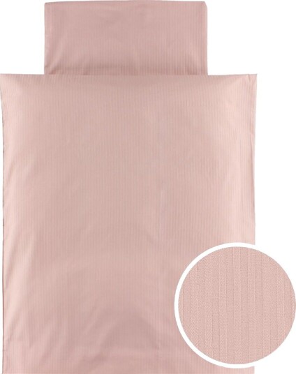 Nørgaard Madsens Sengetøy Baby Rosa m. Striper Nørgaard Madsens Baby Sengetøy Baby