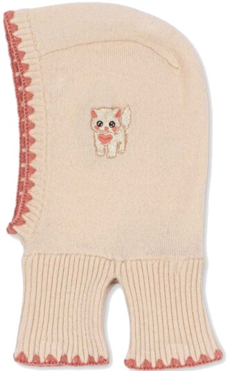 Konges Sløjd Colletta balaclava i ull, Rosey (6-9 mnd) 6-9 mnd