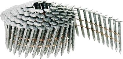 Mft Galvanisert Pappspiker 3,1x35mm Coil 2400 Stykker Mft Galvanisert Pappspiker 3,1x35mm Coil 2400 Stykker