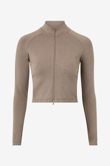 Aim'n Tracksuit jakke Shape Seamless Zip Jacket Brun Aim'n Tracksuit jakke Shape Seamless Zip Jacket Brun