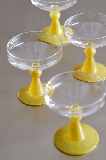 Jotex Cocktailglass i 4 pakning Grønn EDGY Kjøp Champagneglass hos Jotex