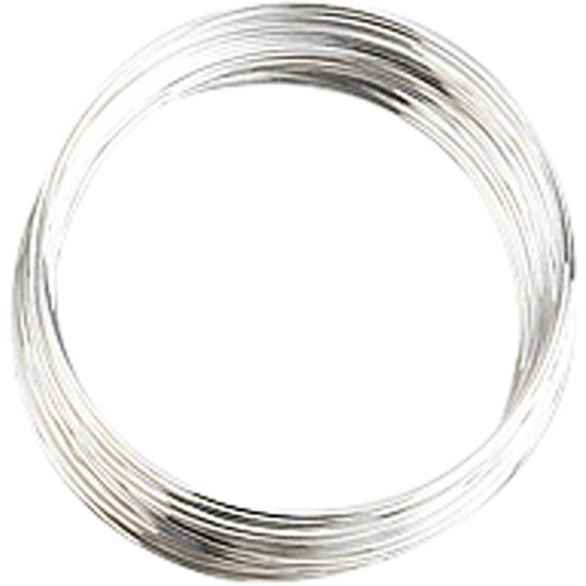 Creativ Company Memory Wire, Diam. 6 Cm, Tykkelse 0,8 Mm, Forsølvet, 1 Stk.