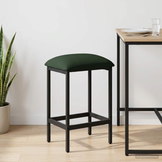 vidaXL Barstol Mørkegrønn 40 x 32 x 74 cm Konstruert tre vidaXL Barstol Mørkegrønn 40 x 32 x 74 cm Konstruert tre