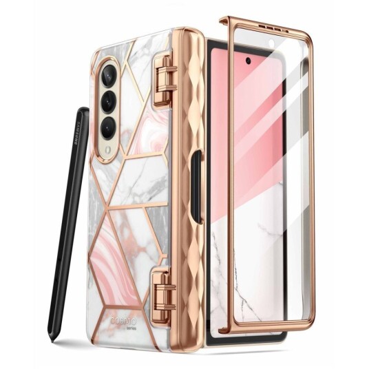 I-Blason Samsung Galaxy Z Fold 4 (5G) i-Blason Cosmo Marble Deksel m. Skjermbeskytter - Rosa I-Blason Samsung Galaxy Z Fold 4 (5G) i-Blason Cosmo Marble Deksel m. Skjermbeskytter - Rosa