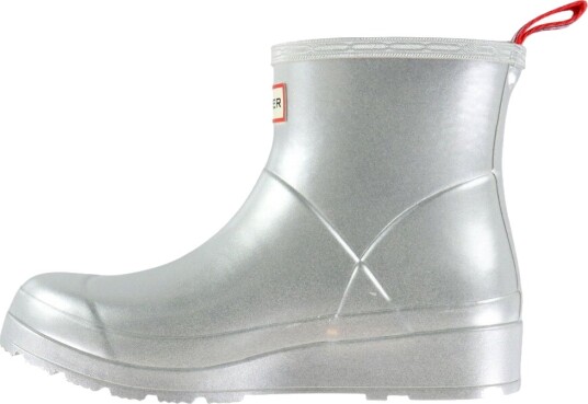 Hunter Gummistøvler   Play Short Støvel   Metallic   Hunter   39   Gummistøvler   Sølv