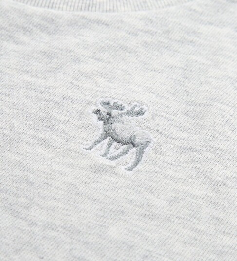 Abercrombie & Fitch T skjorte Light Grey Heather Abercrombie & Fitch 9 10 år (134 140) T skjorte Grå