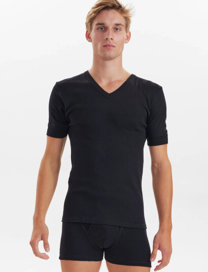 JBS Jbs T-Shirt V-Neck Original - Black - XL
