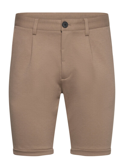 Lindbergh Pleated Shorts - Brown - S Lindbergh Pleated Shorts - Brown - S