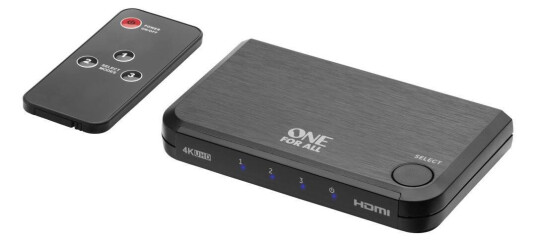 One For All Smart HDMI Switch 4K med Fjernkontroll SV 1632