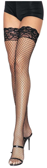 Catsson Int Group LTD Stay-ups Svarte i Netting - One-size