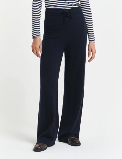 GANT Wool Knitted Pants - Blue - XS