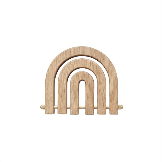 OYOY LIVING Rainbow Wooden Trivet L301124