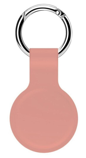 INCOVER AirTag Silikon Deksel med Rund Karabinhage - Rosa