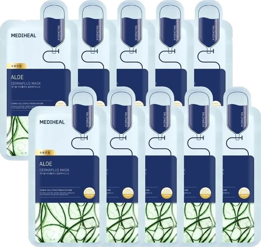 Mediheal Mediheal   Dermaplus Aloe Mask 10Pcs.   Nude   10 PCS