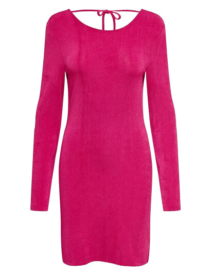 ONLY Onlassy L/S Body Open Back Dress Cs Jrs - Pink - L ONLY Onlassy L/S Body Open Back Dress Cs Jrs - Pink - L