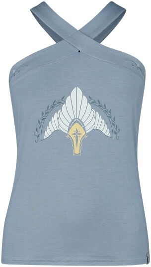 Ringenes herre Topp Gondor S til XXL Damer blå