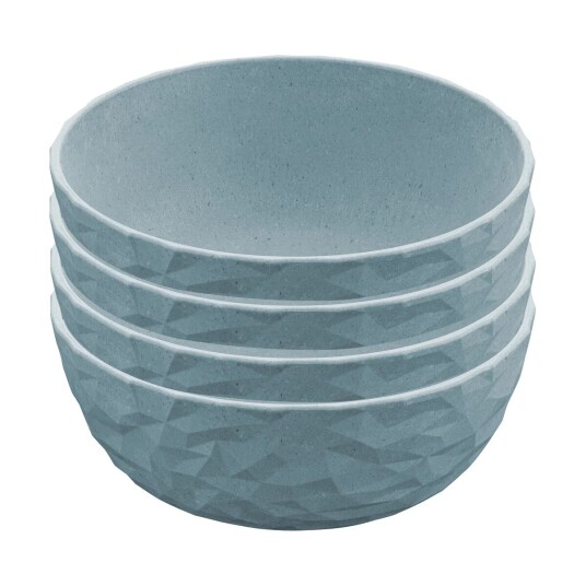 Koziol Club skål Ø 16,2 cm 4-pakning Nature flower blue