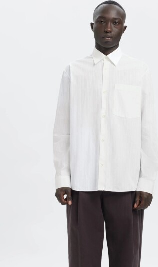 Annarr Anraslund Dobby Ls Shirt White XXL