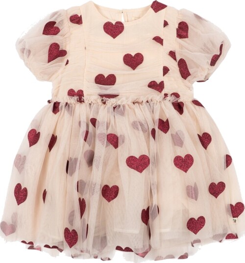 Konges Sløjd Tyllkjole - Tullie - Coeur Glitter - Konges Sløjd - 4 år (104) - Kjole - Beige