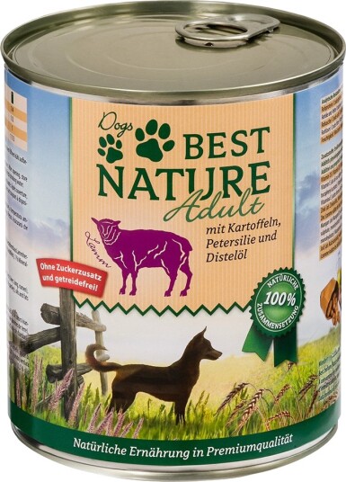 Best Nature Våtfôr Adult Dog Potet & Persille Lam 12 X 800 G