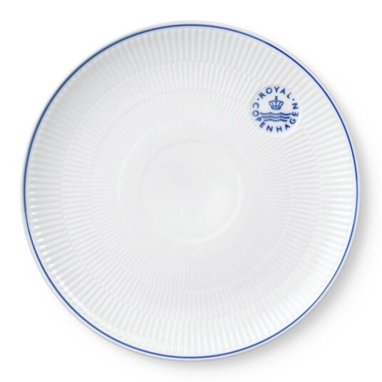 Royal Copenhagen Blueline coupe tallerken Ø27 cm Hvit-blå