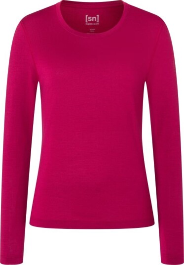 super.natural Women's Arctic230 Long Sleeve S, Sangria