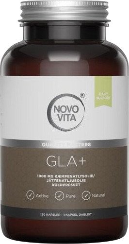 Novo Vita GLA+ nattlysolje 60 kap Novo Vita GLA+ nattlysolje 60 kap