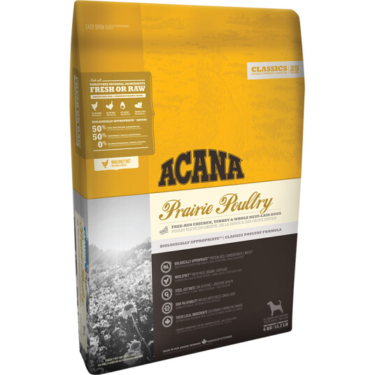 Acana Classics Prairie Poultry Tørrfôr til hund 14,5 kg Acana Classics Prairie Poultry Tørrfôr til hund 14,5 kg